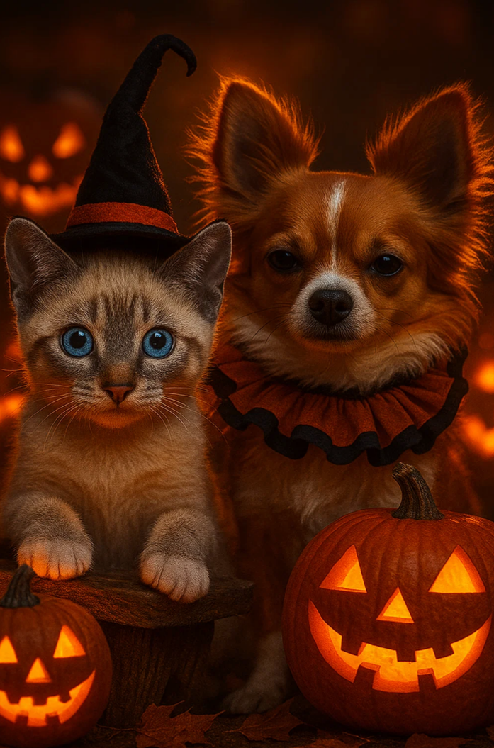 .Halloween with Dogs and Cats: 7 Tips for a Fun and Stress-Free Celebration 🎃🐾