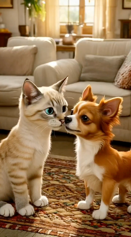 Adopting for Xmas a New Cat in a household with a dominant dog or the wonderful story of Tommy & Kai. Image