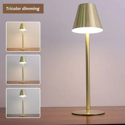 LED Desk Lamp Rechargeable Cordless Desk Lamp Dimmable Bedside Lamp Restaurant Atmosphere Lighting Decoration Reading Lampard