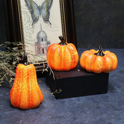 Halloween Pumpkin Lantern – LED Resin Candle Lamp Decoration