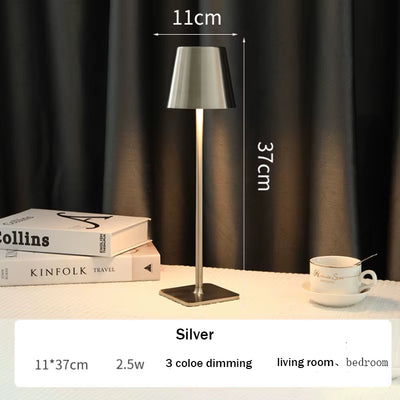LED Desk Lamp Rechargeable Cordless Desk Lamp Dimmable Bedside Lamp Restaurant Atmosphere Lighting Decoration Reading Lampard
