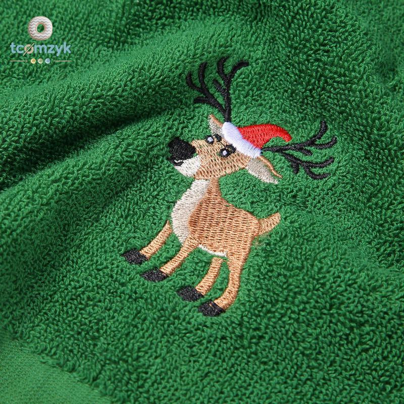Christmas Hand Towels Set 4 Pack Embroidered Kitchen Dish Towels Decorative Dishcloths for Bathroom Housewarming Gifts