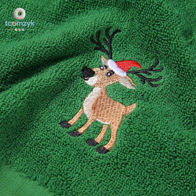 Christmas Hand Towels Set 4 Pack Embroidered Kitchen Dish Towels Decorative Dishcloths for Bathroom Housewarming Gifts