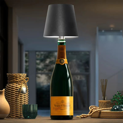 Dimmable LED Bottle Lamp USB Rechargeable Touch Control Wireless Touch Table Lamp Cordless Table Lamp for Family Restaurant &Bar