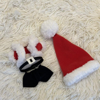17Cm Labubu Plush Outfit - Santa Claus Style | Soft Holiday Costume for Christmas | Trendy Collectors’ Must-Have Class '09 Plush