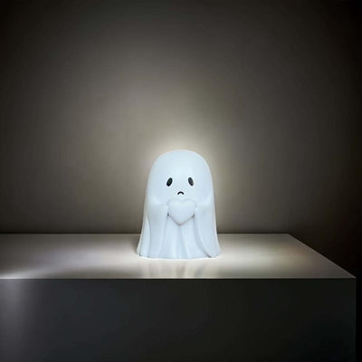 Halloween Ghost Figurine – Spooky Resin Middle Finger Ghost | Cute & Edgy Halloween Decor for Porch, Home & Parties