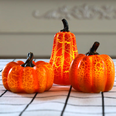 Halloween Pumpkin Lantern – LED Resin Candle Lamp Decoration