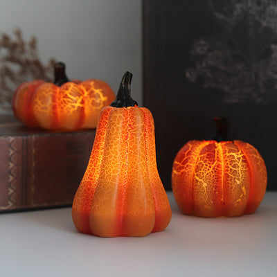 Halloween Pumpkin Lantern – LED Resin Candle Lamp Decoration