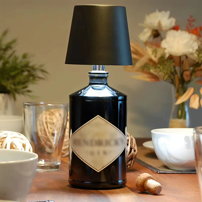 Dimmable LED Bottle Lamp USB Rechargeable Touch Control Wireless Touch Table Lamp Cordless Table Lamp for Family Restaurant &Bar
