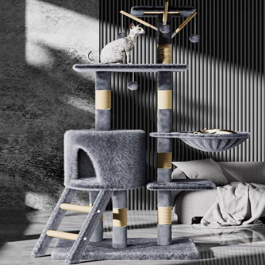  Large cat tree in modern living room setting 1