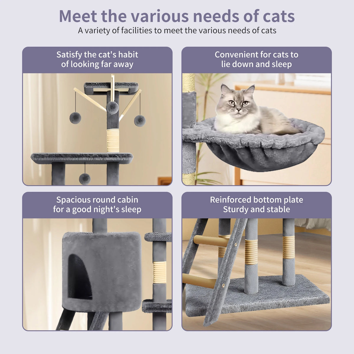  Large cat tree in modern living room setting2