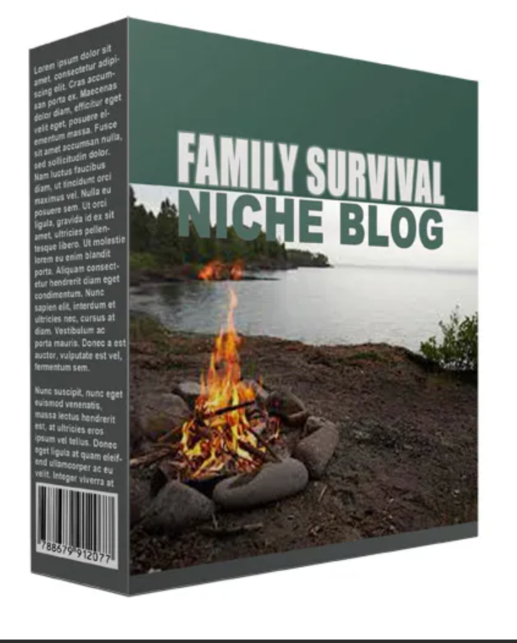 New Family Survival Flipping Niche Blog – Website Creation & Flipping Guide with Tools, Personal Use Rights