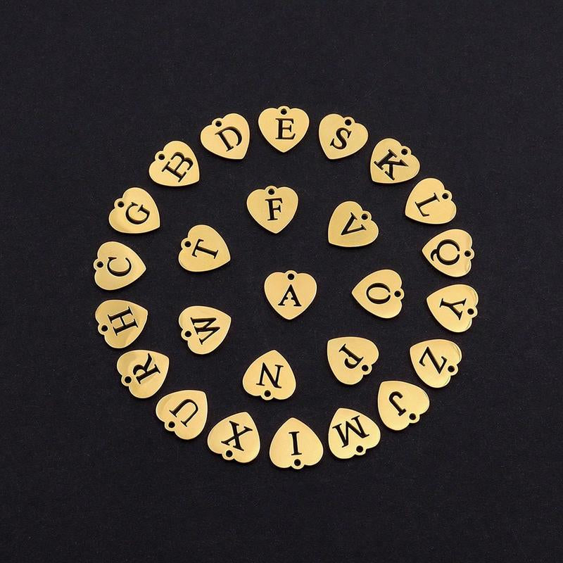 Meraki Initial Necklace 26 English Letter Pendant Necklace Simple OT Buckle Nostalgic Erotic Book Necklace Woman Letter