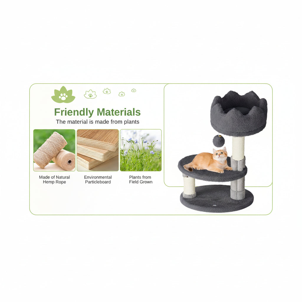 Large 162cm cat tree with five-tier structure and sisal scratching posts - friendly materials