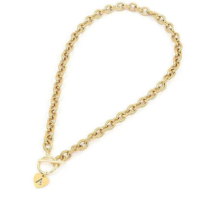 Meraki Initial Necklace 26 English Letter Pendant Necklace Simple OT Buckle Nostalgic Erotic Book Necklace Woman Letter